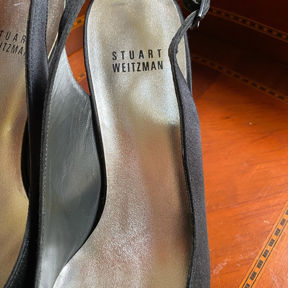 Stuart Weitzman sling backs with Rhinestone - Picture 8 of 9